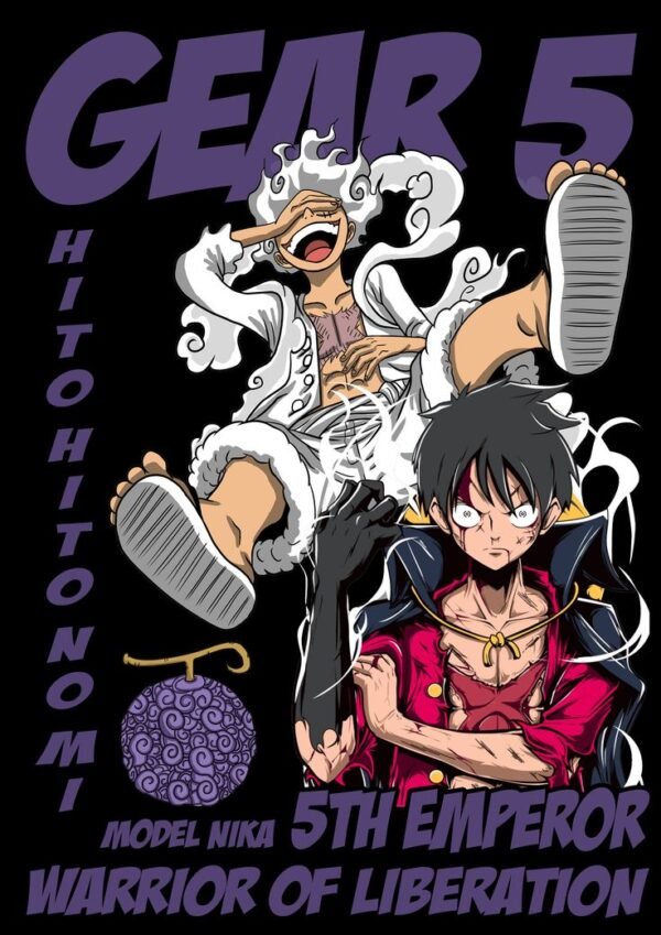 Premium Oversized Gear 5 T-Shirt – Anime Streetwear - Image 4